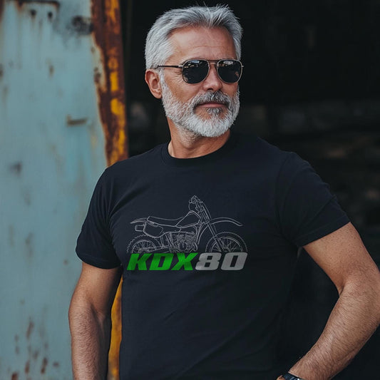 Kawasaki KDX80 1984 - 1988 Inspired T-Shirt - Motorcycle Tee Shirt for Riders