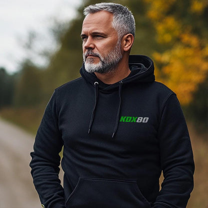 Kawasaki KDX80 1984 - 1988 Inspired Hoodie - Motorcycle Sweatshirt for Riders