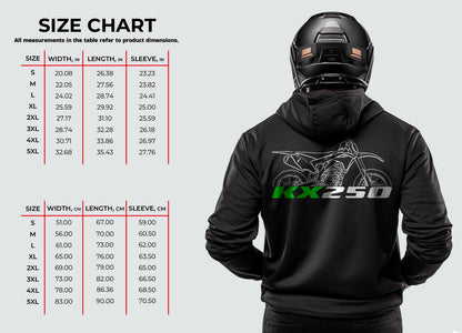 Kawasaki KX250 2020-25 Inspired Hoodie - Motorcycle Sweatshirt for Riders
