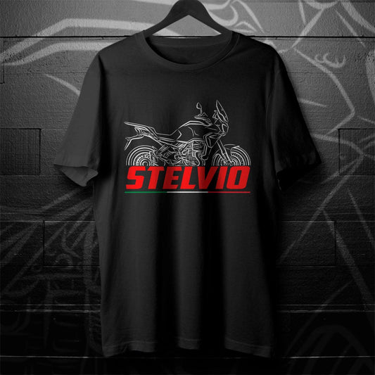 Moto Guzzi Stelvio 2024 - 2025 Inspired T-Shirt - Motorcycle Tee Shirt for Riders