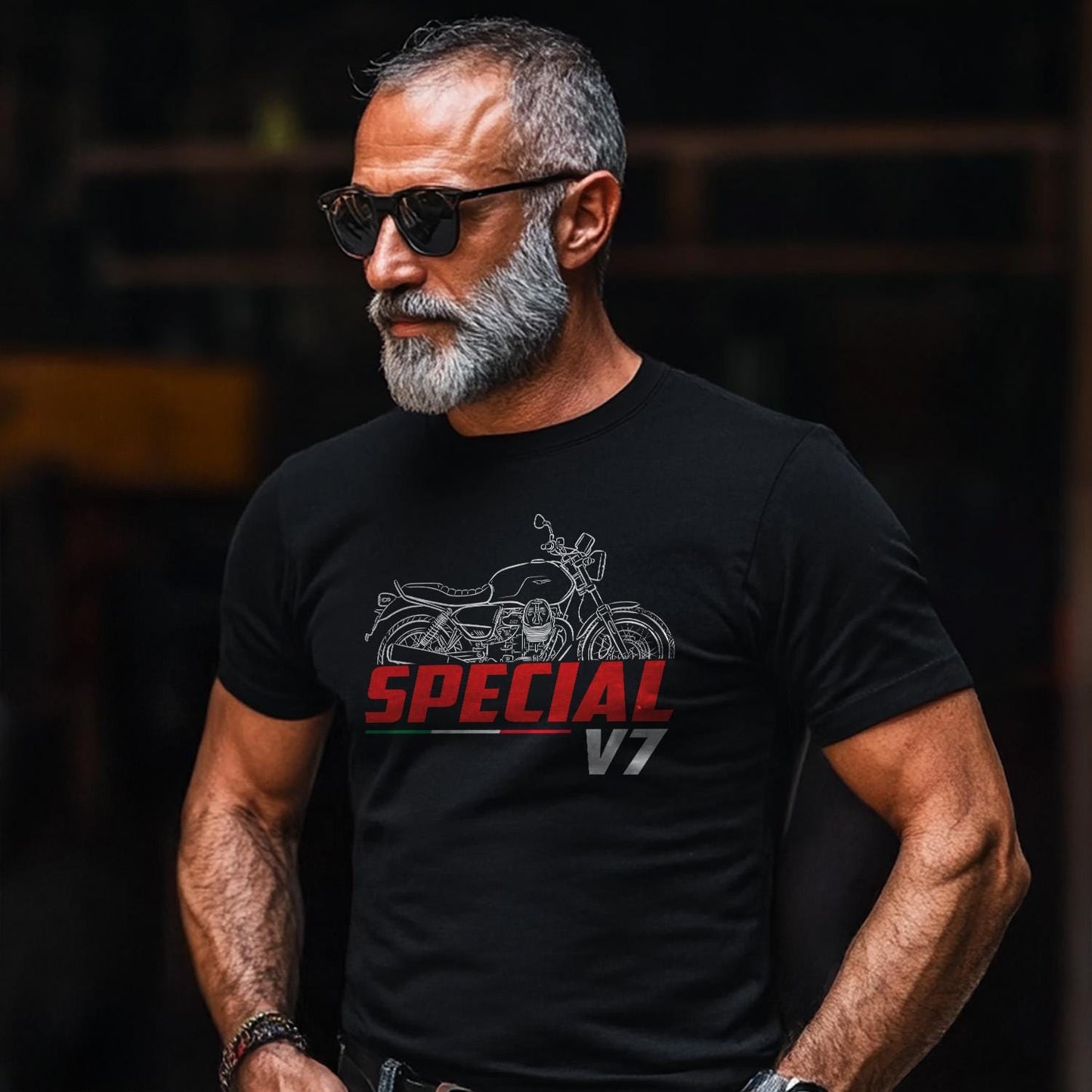 Moto Guzzi V7 850 Special 2021 - 2025 Inspired T-Shirt - Motorcycle Tee Shirt for Riders