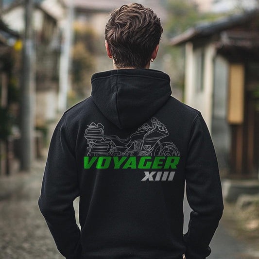 Kawasaki Voyager XIII & ZN1300 Voyager Inspired Hoodie - Motorcycle Sweatshirt for Riders