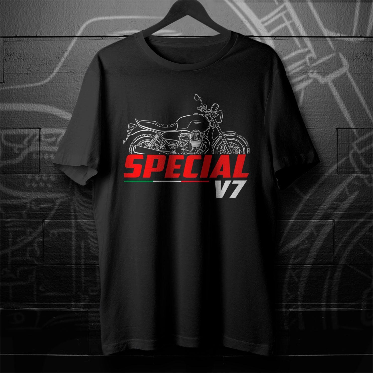 Moto Guzzi V7 850 Special 2021 - 2025 Inspired T-Shirt - Motorcycle Tee Shirt for Riders
