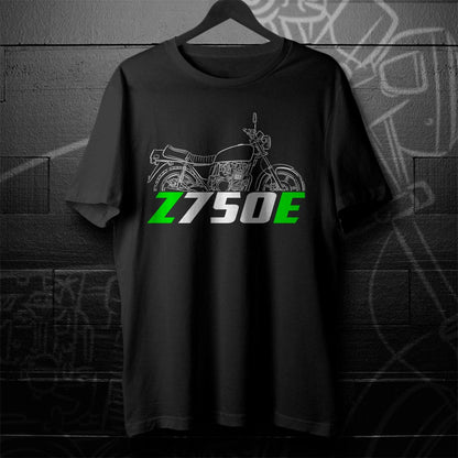 Kawasaki Z750E Inspired T-Shirt - Motorcycle Tee Shirt for Riders