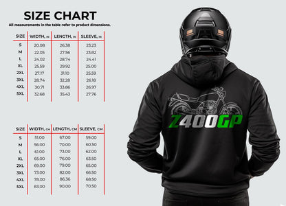 Kawasaki Z400GP 1981 - 1982 Inspired Hoodie - Motorcycle Sweatshirt for Riders