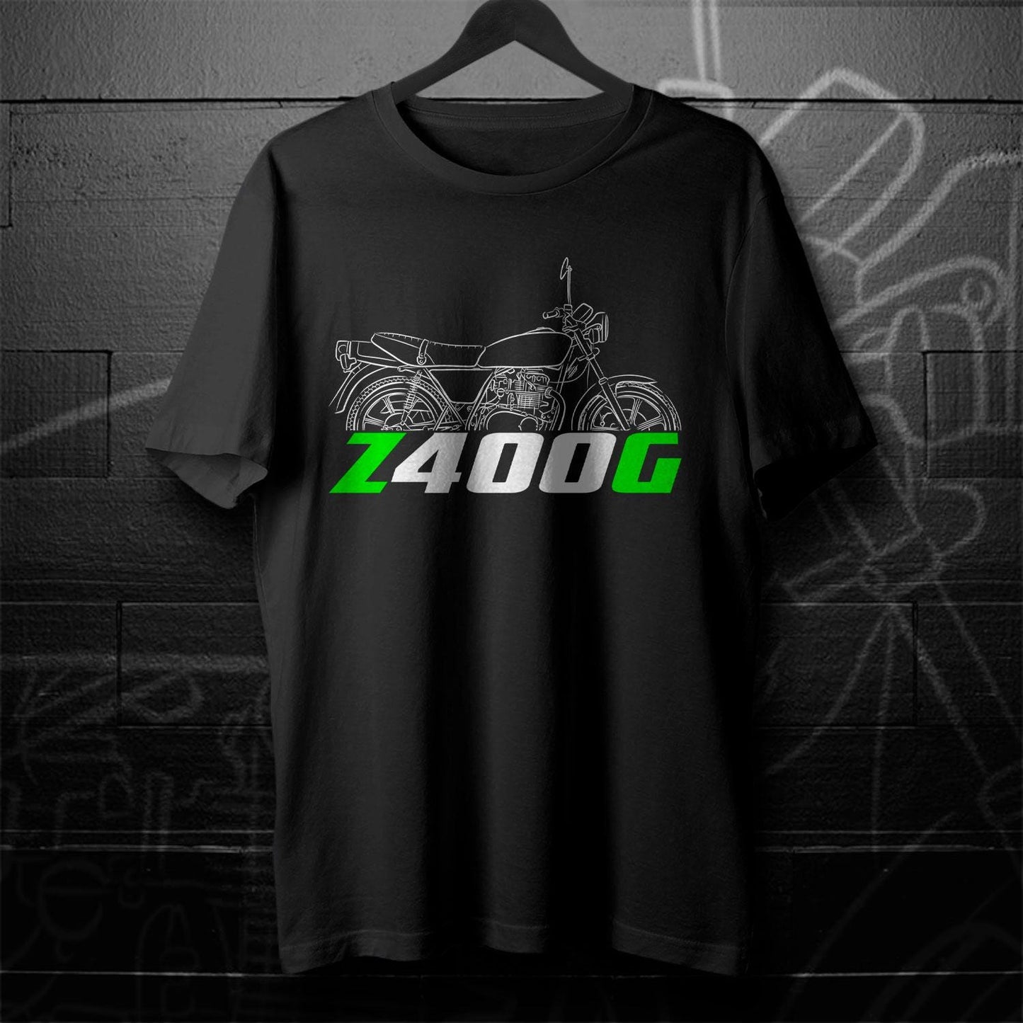 Kawasaki Z400G 1980 Inspired T-Shirt - Motorcycle Tee Shirt for Riders