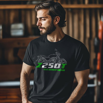 Kawasaki Z250T Scorpion 1983 Inspired T-Shirt - Motorcycle Tee Shirt for Riders