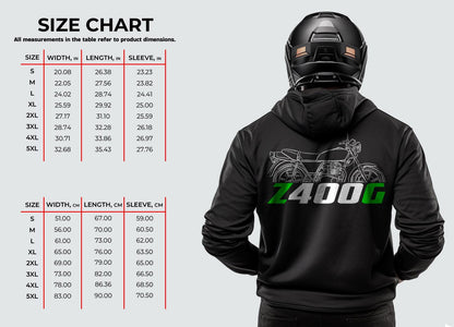 Kawasaki Z400G 1980 Inspired Hoodie - Motorcycle Sweatshirt for Riders