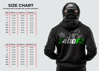 Kawasaki Z400F2 1984 - 1987 Inspired Hoodie - Motorcycle Sweatshirt for Riders