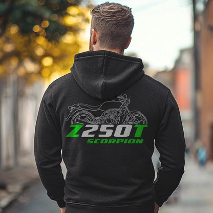 Kawasaki Z250T Scorpion 1983 Inspired Hoodie - Motorcycle Sweatshirt for Riders