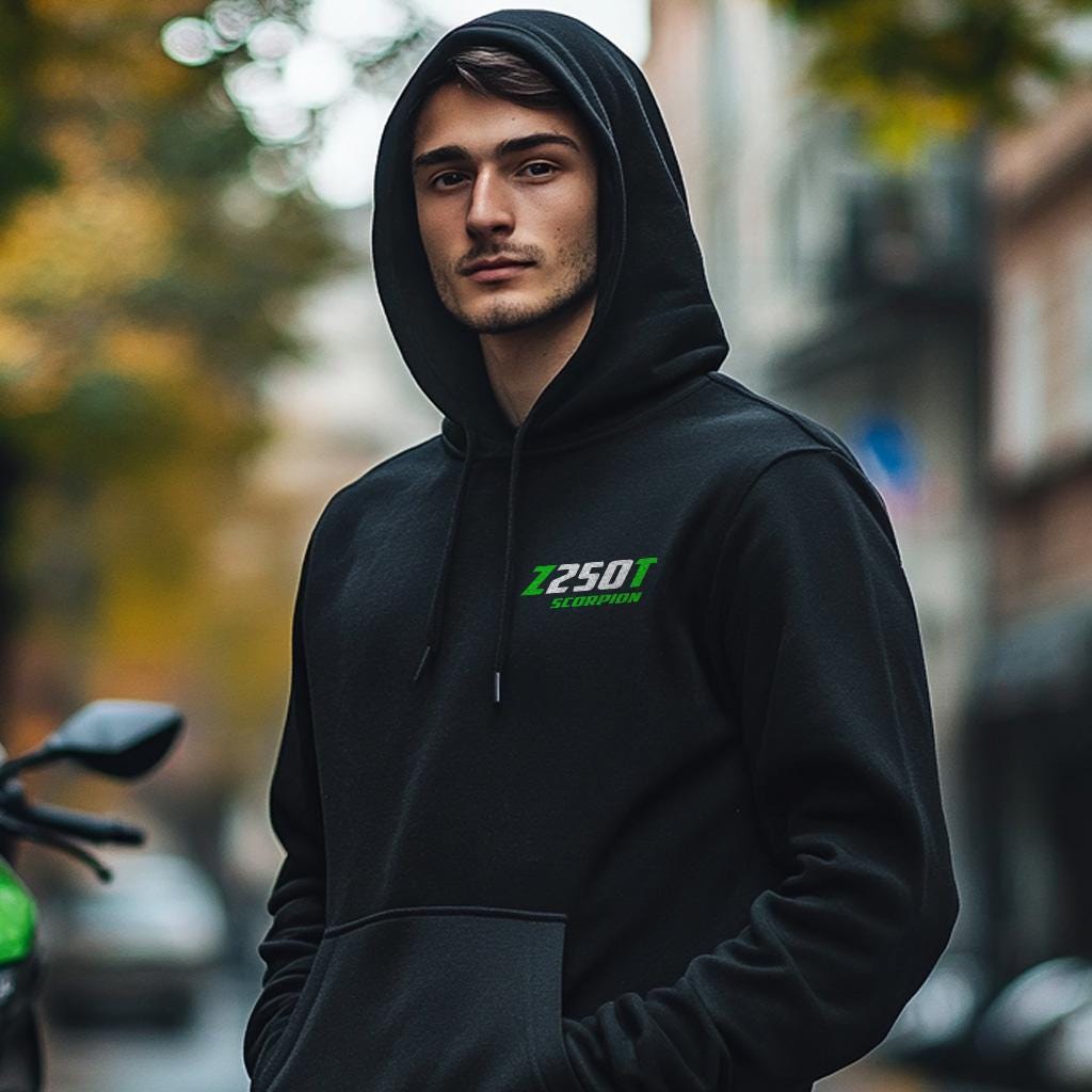 Kawasaki Z250T Scorpion 1983 Inspired Hoodie - Motorcycle Sweatshirt for Riders