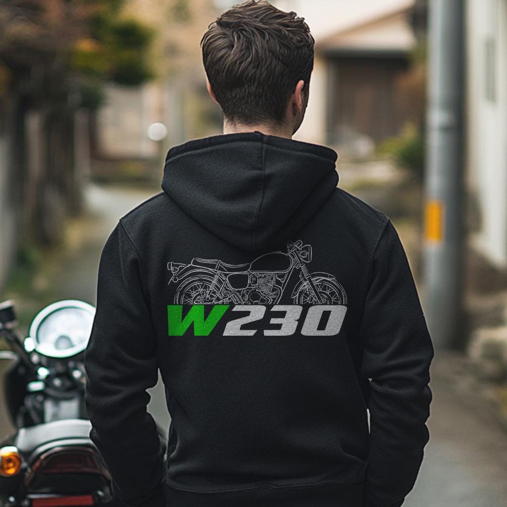 Kawasaki W230 2025 Inspired Hoodie - Motorcycle Sweatshirt for Riders