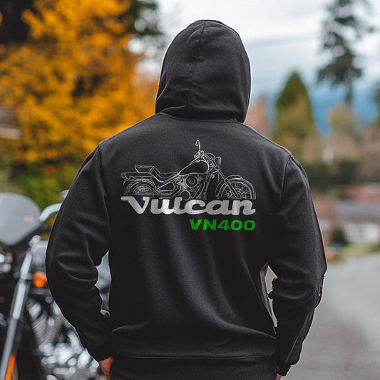 Kawasaki VN400 Vulcan 1995 - 1998 Inspired Hoodie - Motorcycle Sweatshirt for Riders