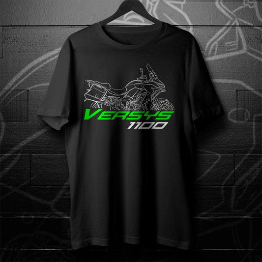 Kawasaki Versys 1100 2025 Inspired T-Shirt - Motorcycle Tee Shirt for Riders