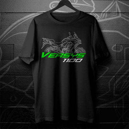 Kawasaki Versys 1100 2025 Inspired T-Shirt - Motorcycle Tee Shirt for Riders