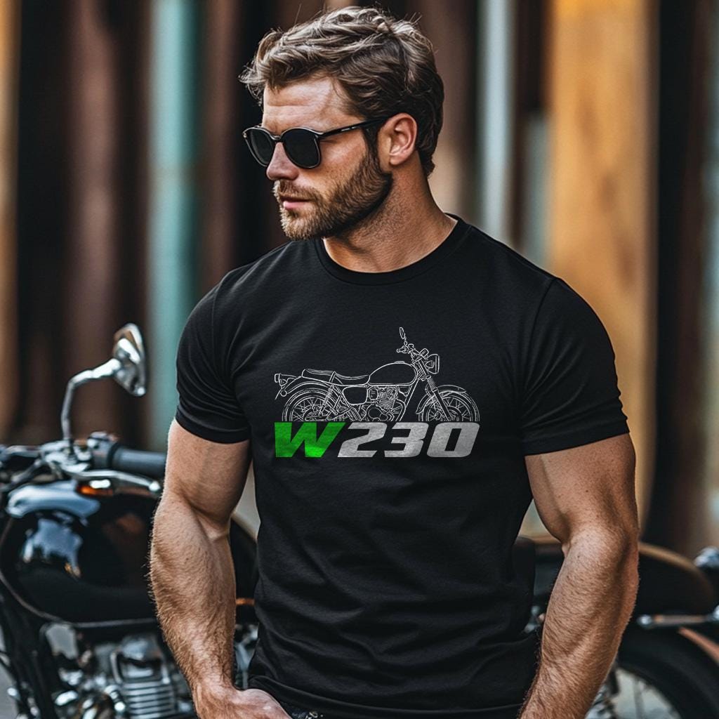 Kawasaki W230 2025 Inspired T-Shirt - Motorcycle Tee Shirt for Riders