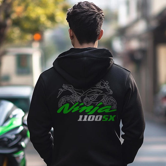 Kawasaki Ninja 1100SX 2025 Inspired Hoodie - Motorcycle Sweatshirt for Riders