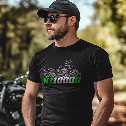 Kawasaki KZ1000D 1979 - 1980 Inspired T-Shirt - Motorcycle Tee Shirt for Riders