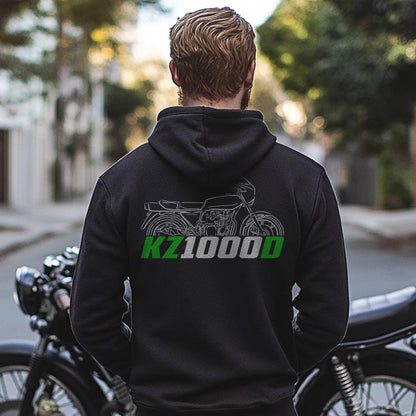 Kawasaki KZ1000D 1979 - 1980 Inspired Hoodie - Motorcycle Sweatshirt for Riders