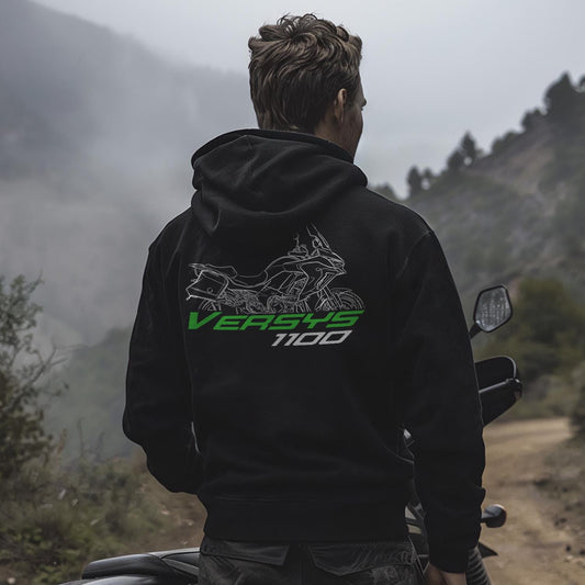 Kawasaki Versys 1100 2025 Inspired Hoodie - Motorcycle Sweatshirt for Riders