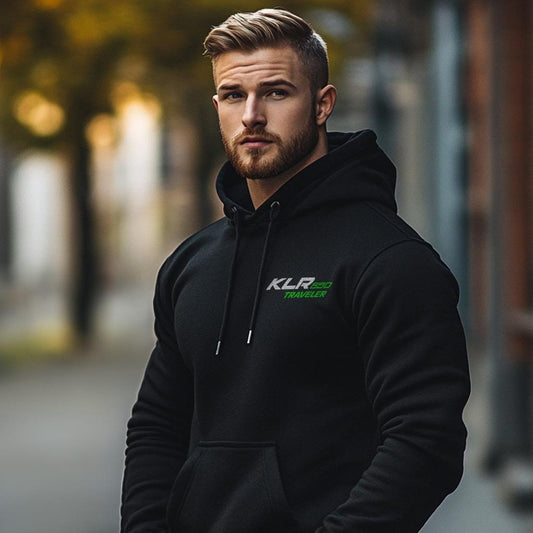 Kawasaki KLR650 Traveler 2023 Inspired Hoodie - Motorcycle Sweatshirt for Riders