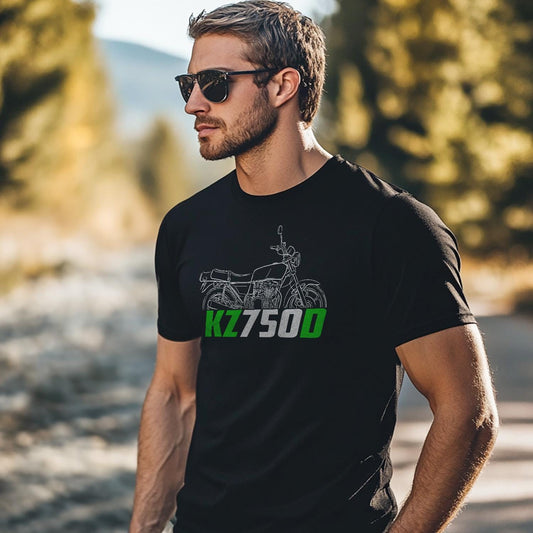 Kawasaki KZ750D 1979 Inspired T-Shirt - Motorcycle Tee Shirt for Riders