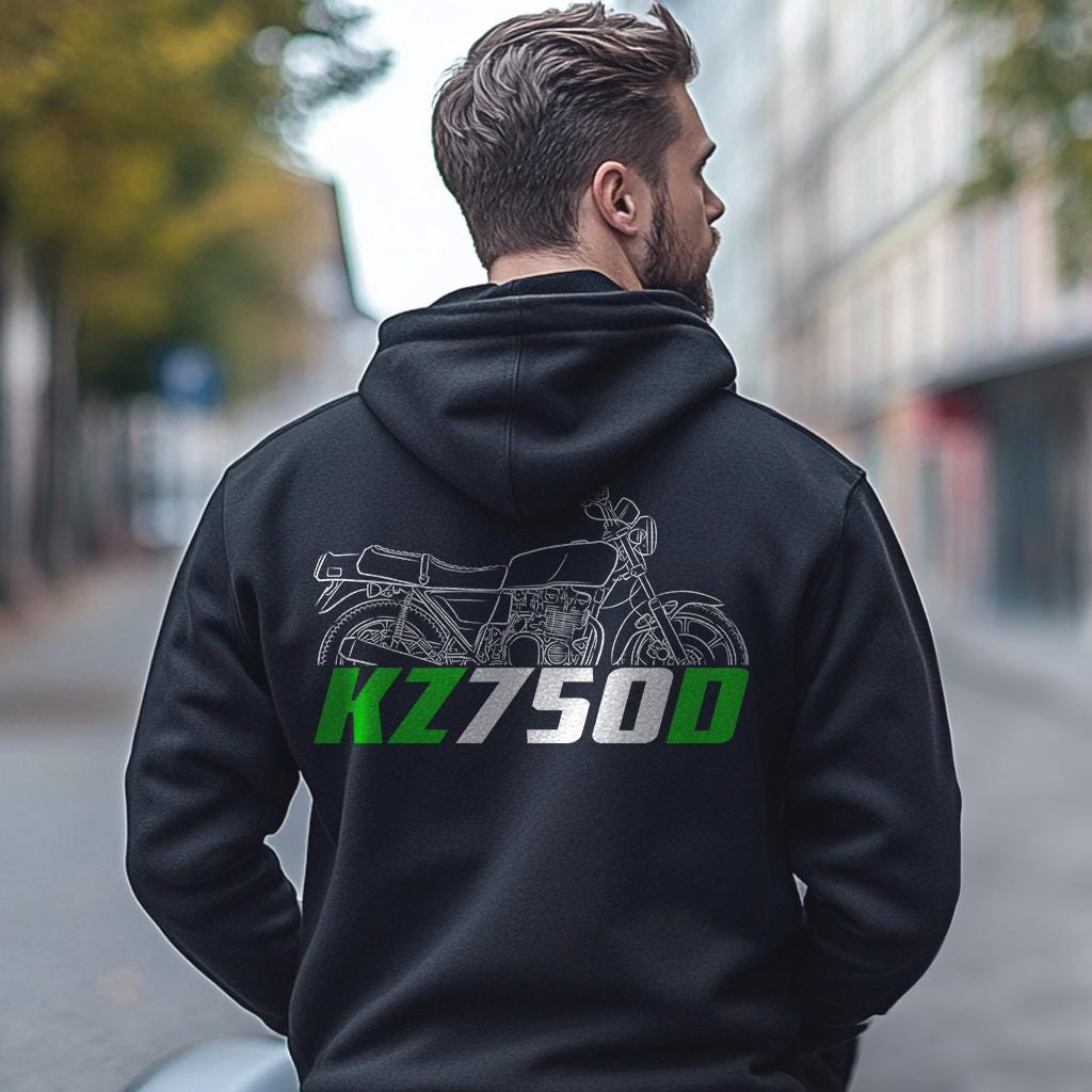 Kawasaki KZ750D 1979 Inspired Hoodie - Motorcycle Sweatshirt for Riders