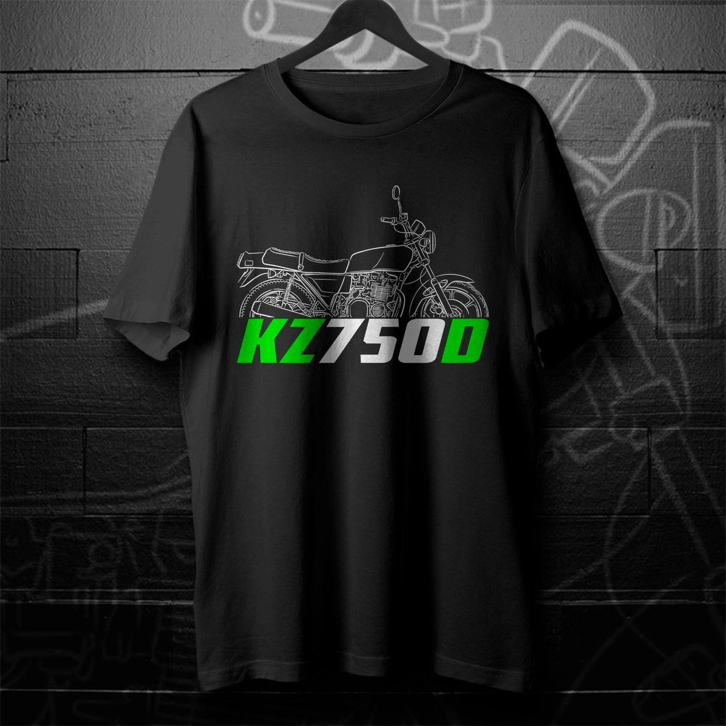 Kawasaki KZ750D 1979 Inspired T-Shirt - Motorcycle Tee Shirt for Riders
