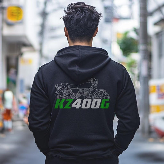 Kawasaki KZ400G 1980 Inspired Hoodie - Motorcycle Sweatshirt for Riders