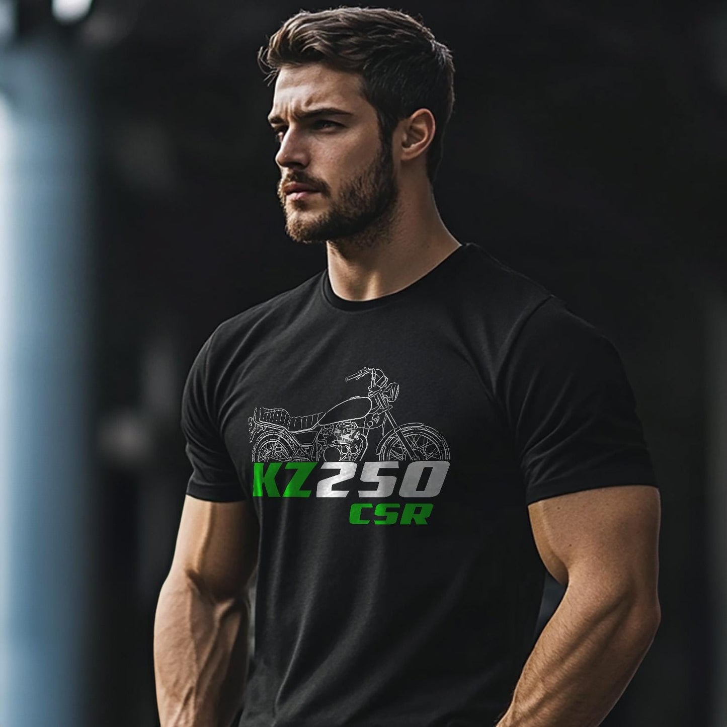 Kawasaki KZ250 CSR Inspired T-Shirt - Motorcycle Tee Shirt for Riders