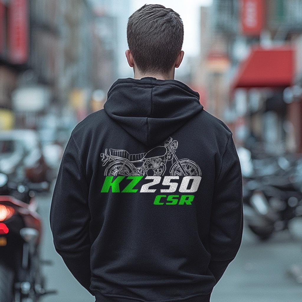 Kawasaki KZ250 CSR Inspired Hoodie - Motorcycle Sweatshirt for Riders