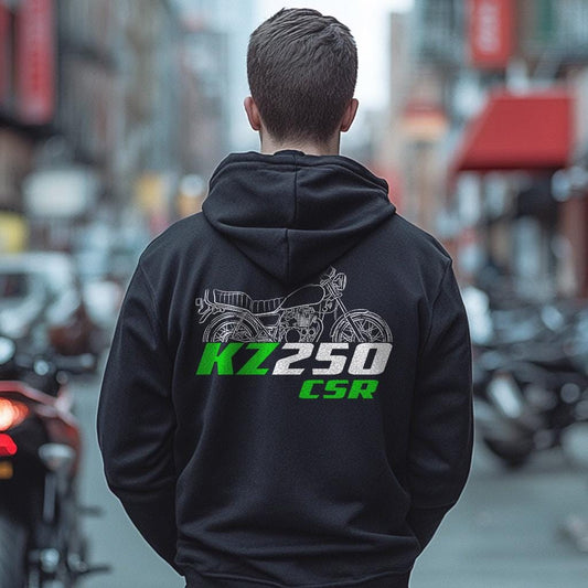 Kawasaki KZ250 CSR Inspired Hoodie - Motorcycle Sweatshirt for Riders