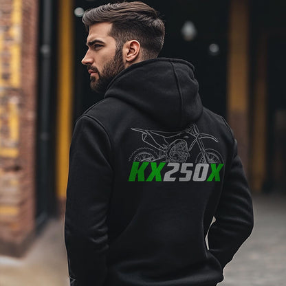 Kawasaki KX250X 2023 - 2025 Inspired Hoodie - Motorcycle Sweatshirt for Riders