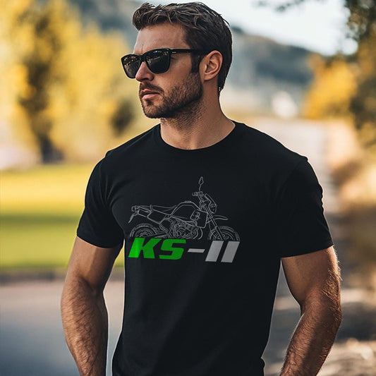 Kawasaki KS-II 1987 - 1989 Inspired T-Shirt - Motorcycle Tee Shirt for Riders