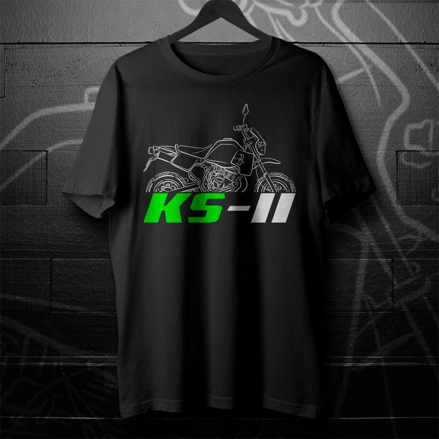 Kawasaki KS-II 1987 - 1989 Inspired T-Shirt - Motorcycle Tee Shirt for Riders
