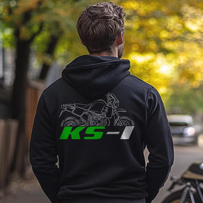 Kawasaki KS-I 1987 - 1989 Inspired Hoodie - Motorcycle Sweatshirt for Riders