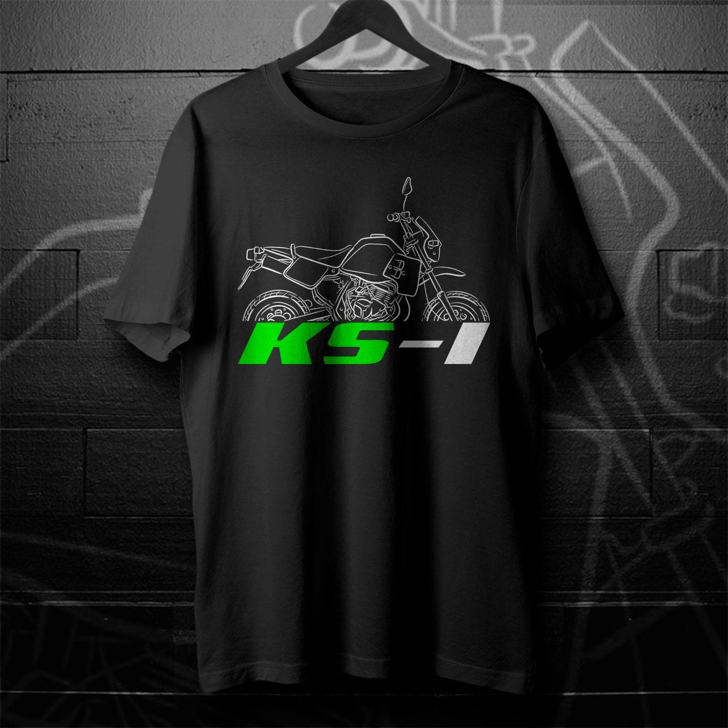 Kawasaki KS-I 1987 - 1989 Inspired T-Shirt - Motorcycle Tee Shirt for Riders