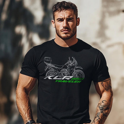 Kawasaki KLR650 Traveler 2023 Inspired T-Shirt - Motorcycle Tee Shirt for Riders
