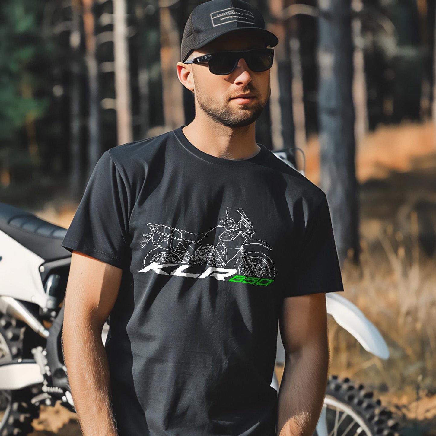 Kawasaki KLR650 Adventure Inspired T-Shirt - Motorcycle Tee Shirt for Riders
