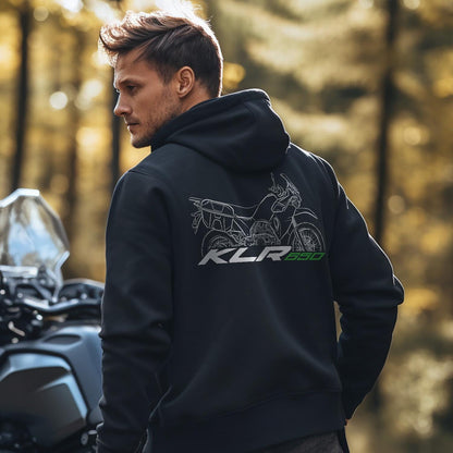 Kawasaki KLR650 Adventure Inspired Hoodie - Motorcycle Sweatshirt for Riders
