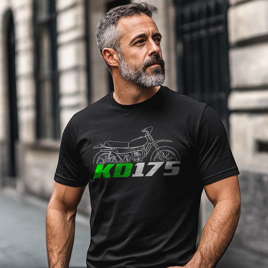 Kawasaki KD175 1976 - 1979 Inspired T-Shirt - Motorcycle Tee Shirt for Riders