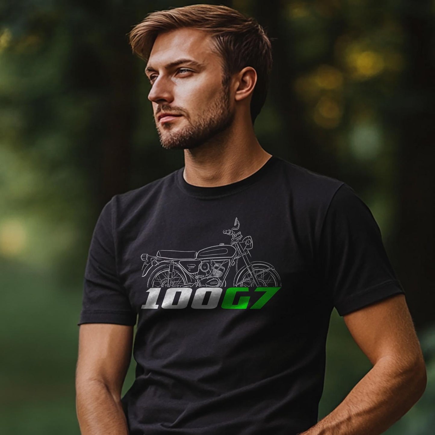 Kawasaki G7 1973 - 1976 Inspired T-Shirt - Motorcycle Tee Shirt for Riders