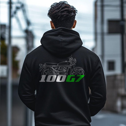 Kawasaki G7 1973 - 1976 Inspired Hoodie - Motorcycle Sweatshirt for Riders