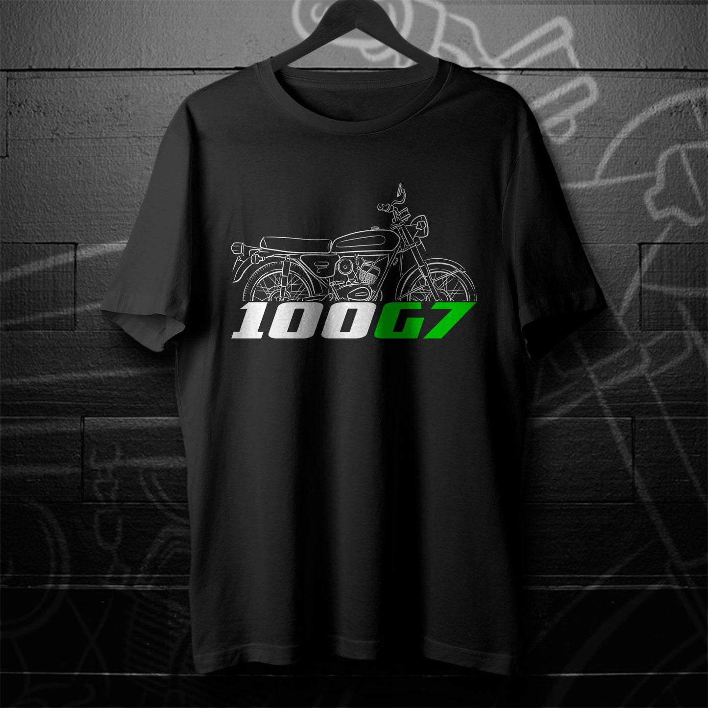 Kawasaki G7 1973 - 1976 Inspired T-Shirt - Motorcycle Tee Shirt for Riders
