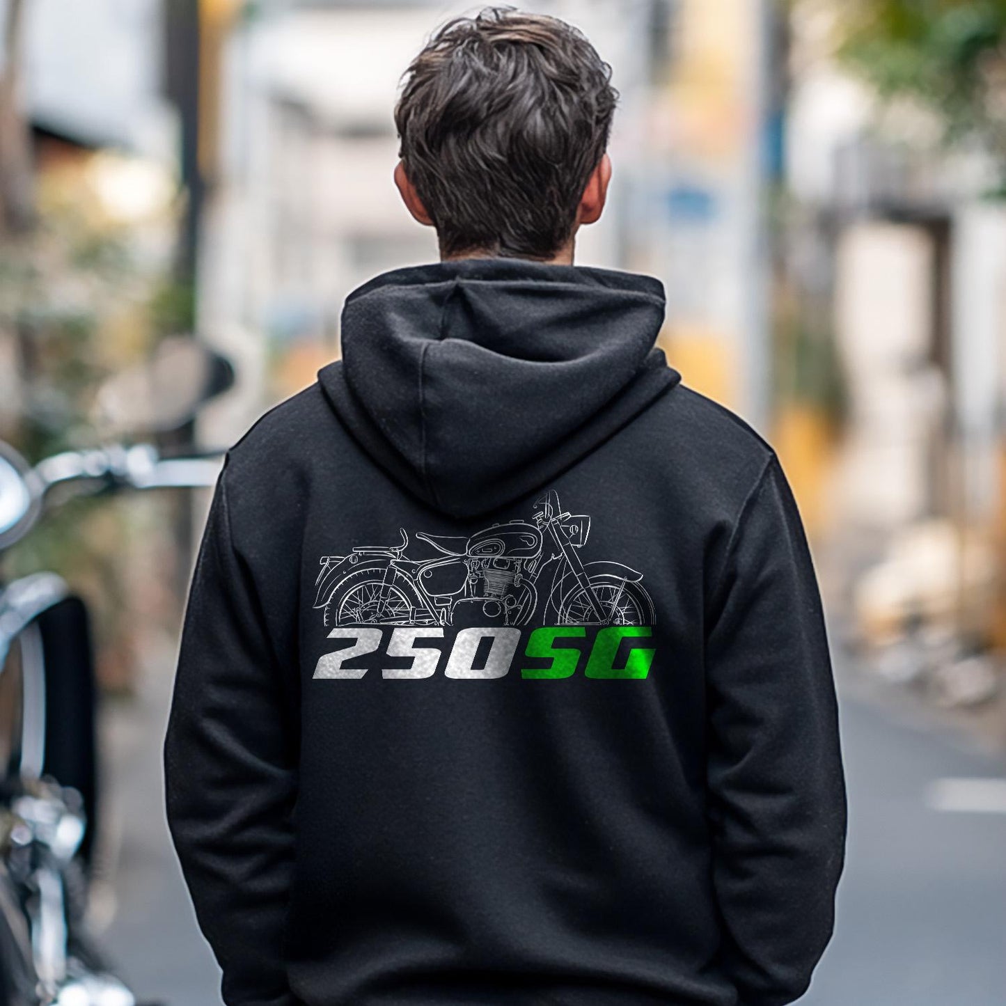 Kawasaki 250 SG 1964 - 1969 Inspired Hoodie - Motorcycle Sweatshirt for Riders