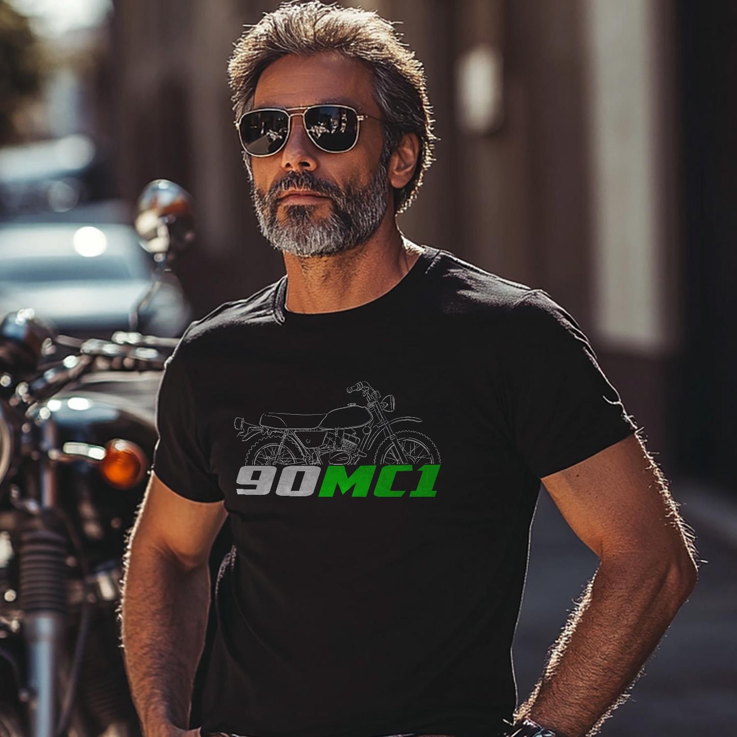 Kawasaki 90 MC1 & MC1M Inspired T-Shirt - Motorcycle Tee Shirt for Riders