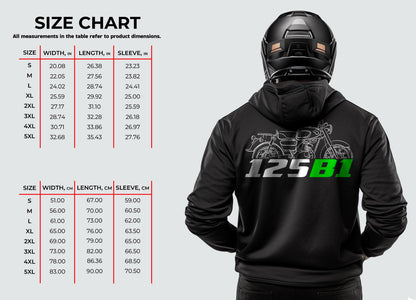 Kawasaki 125 B1 B1L B1L-A B1T & B1TL Inspired Hoodie - Motorcycle Sweatshirt for Riders