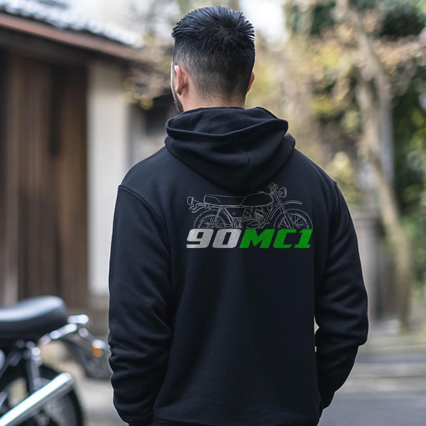 Kawasaki 90 MC1 & MC1M Inspired Hoodie - Motorcycle Sweatshirt for Riders