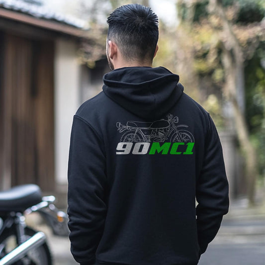 Kawasaki 90 MC1 & MC1M Inspired Hoodie - Motorcycle Sweatshirt for Riders