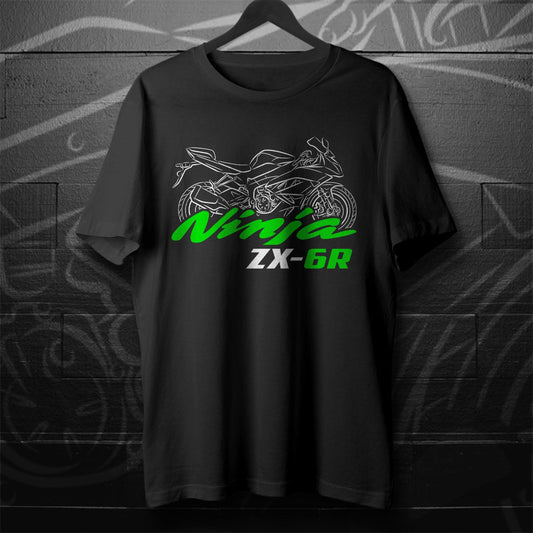 Kawasaki Ninja ZX-6R 2009-2025 Inspired T-Shirt - Motorcycle Tee Shirt for Riders